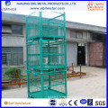 Foldable Stackable Galvanized Wire Steel Container for Warehouse Storage